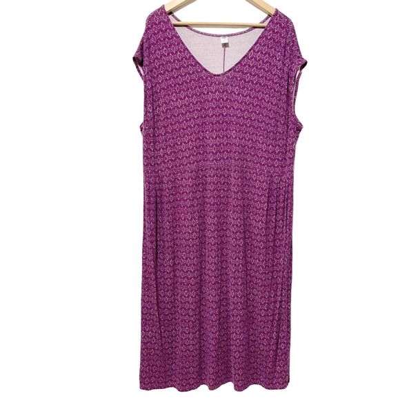 Old Navy Womens Plus Size 2X Purple Sleeveless Jersey Dress - Picture 2 of 11